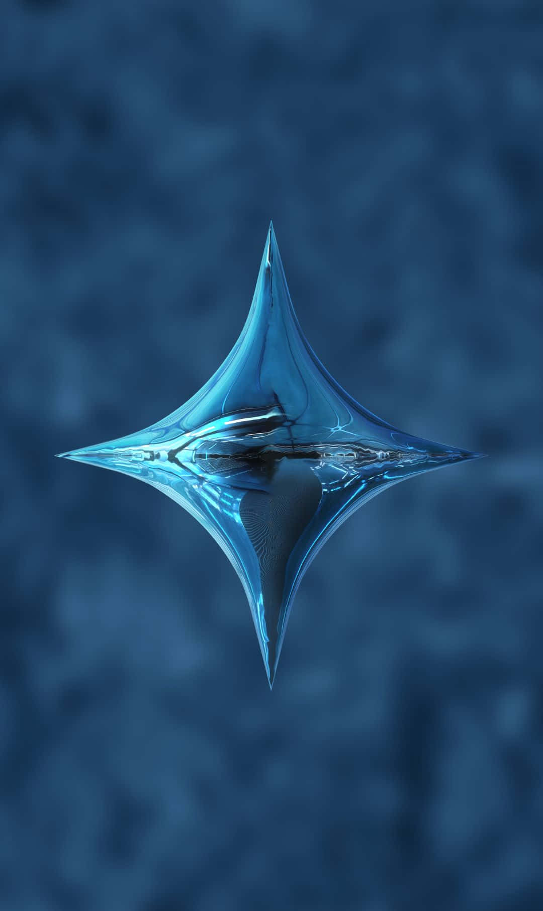 isang asul na bituin na may asul na likuran Wallpaper