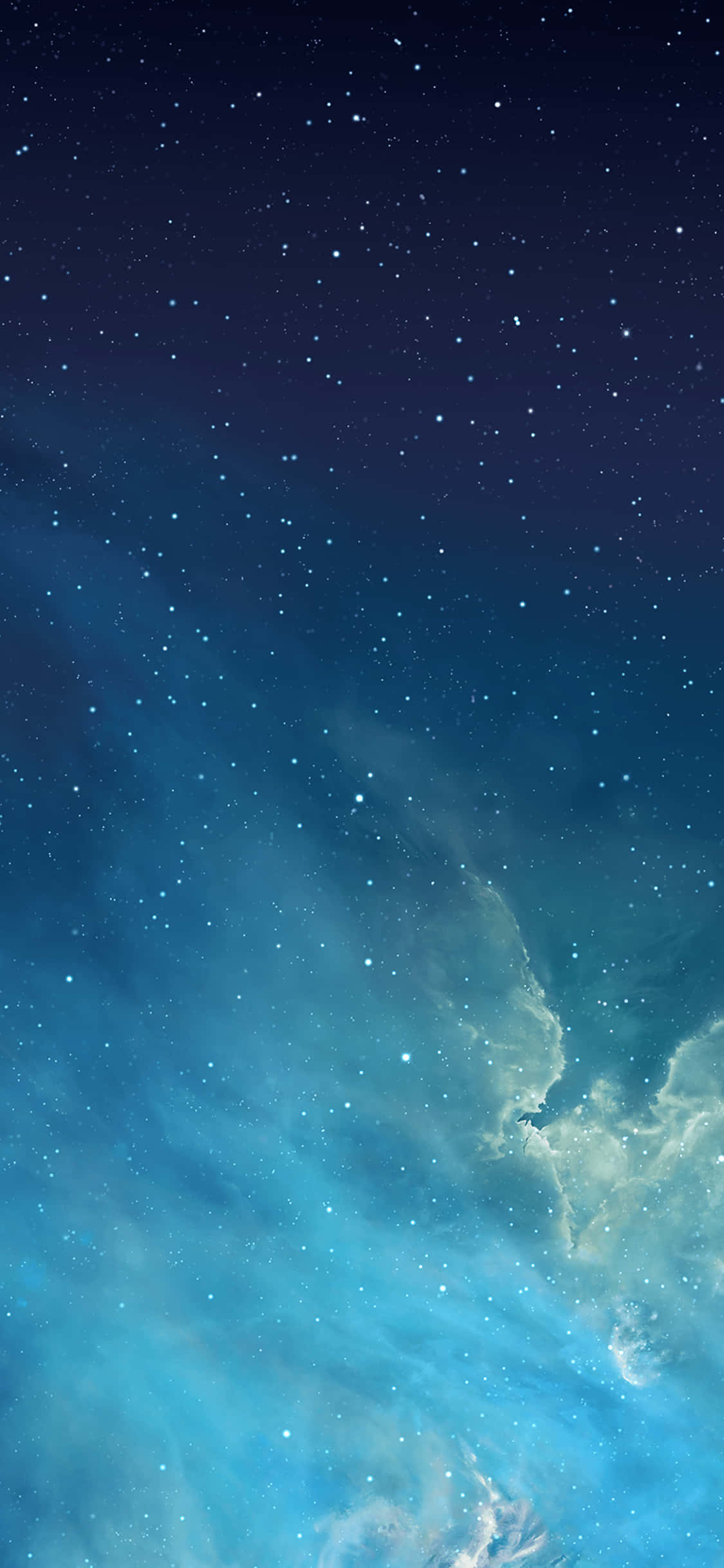 isang asul na langit na may mga bituin Wallpaper