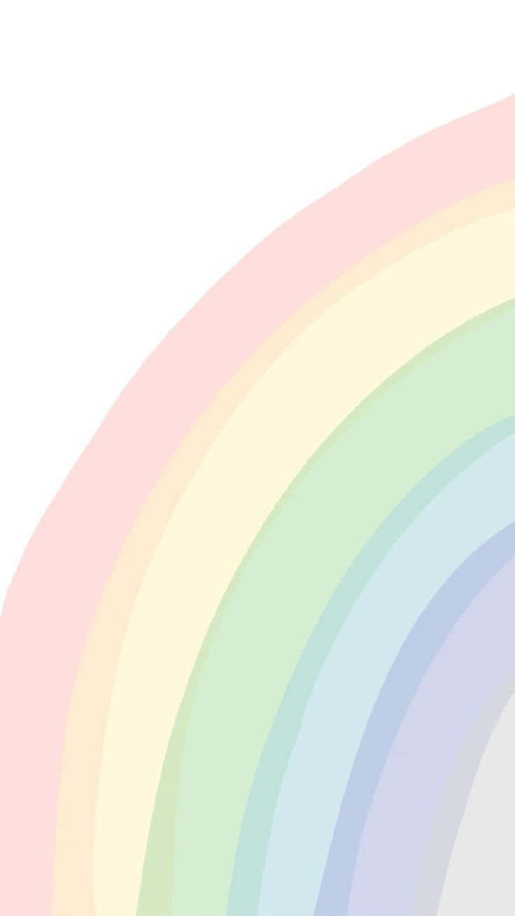 isang bahaghari na may puting background Wallpaper