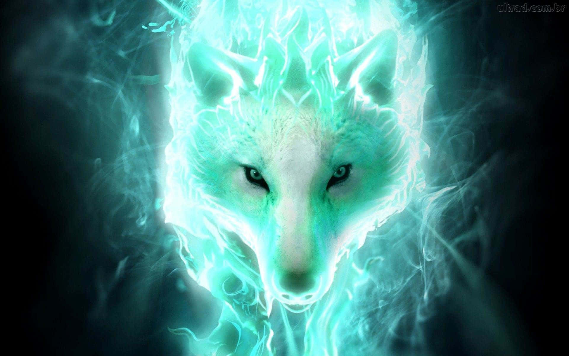 Isang batang lalaki at ang kanyang palakaibigang werewolf na makikita sa pelikulang Super Cool Wolf Wallpaper