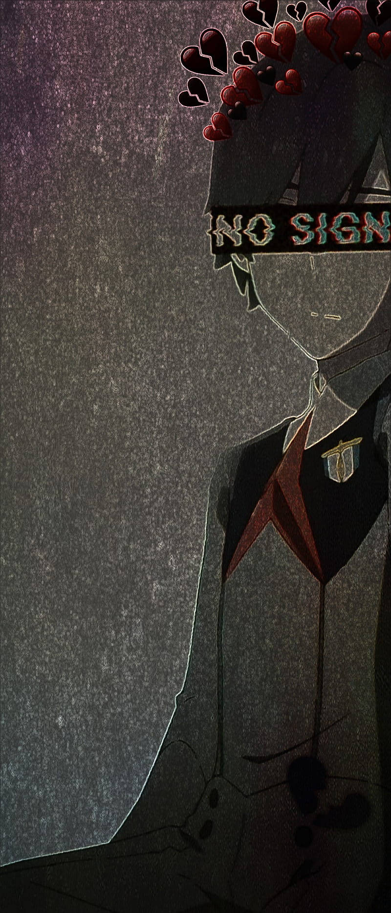 isang batang lalaki na may isang tanda sa kanyang ulo Wallpaper