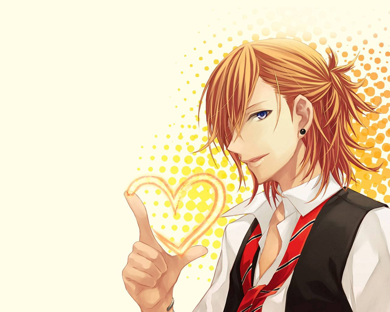 Isang Batang Lalaking Blonde na Masayang Namumuhay sa Mundo ng Animasyon Wallpaper
