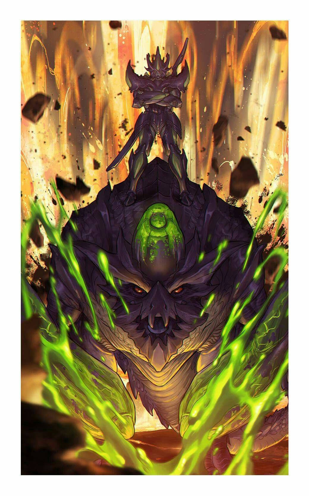 isang berde at itim na dragon na may berde na apoy Wallpaper