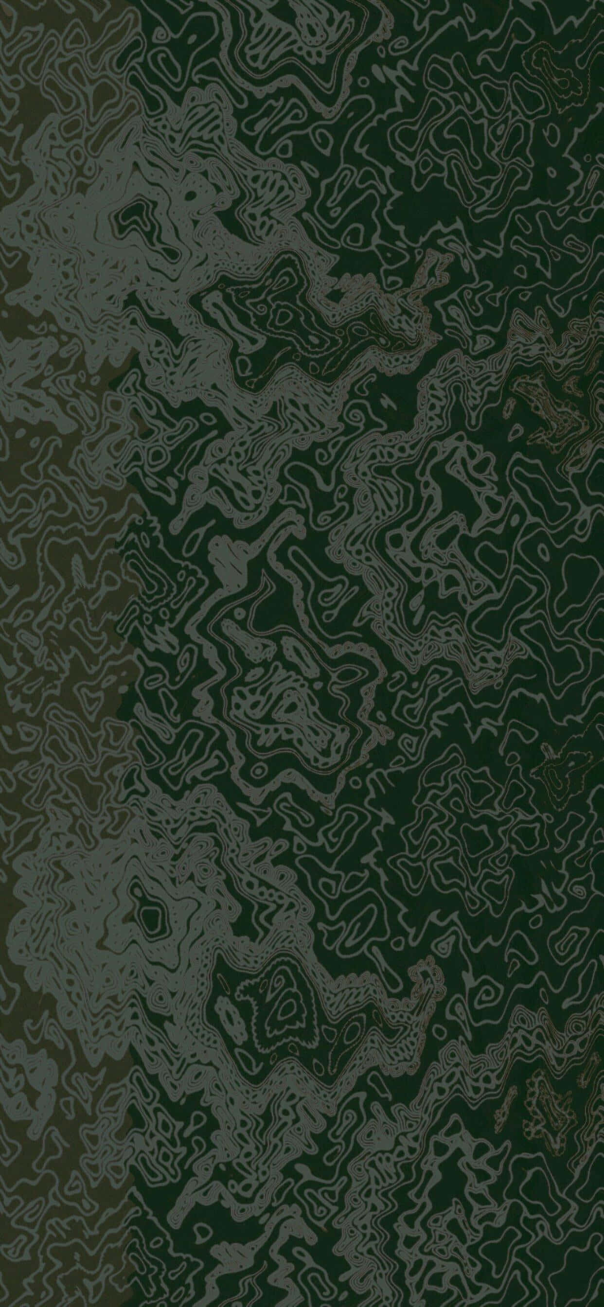 isang black at green wallpaper na may swirls Wallpaper