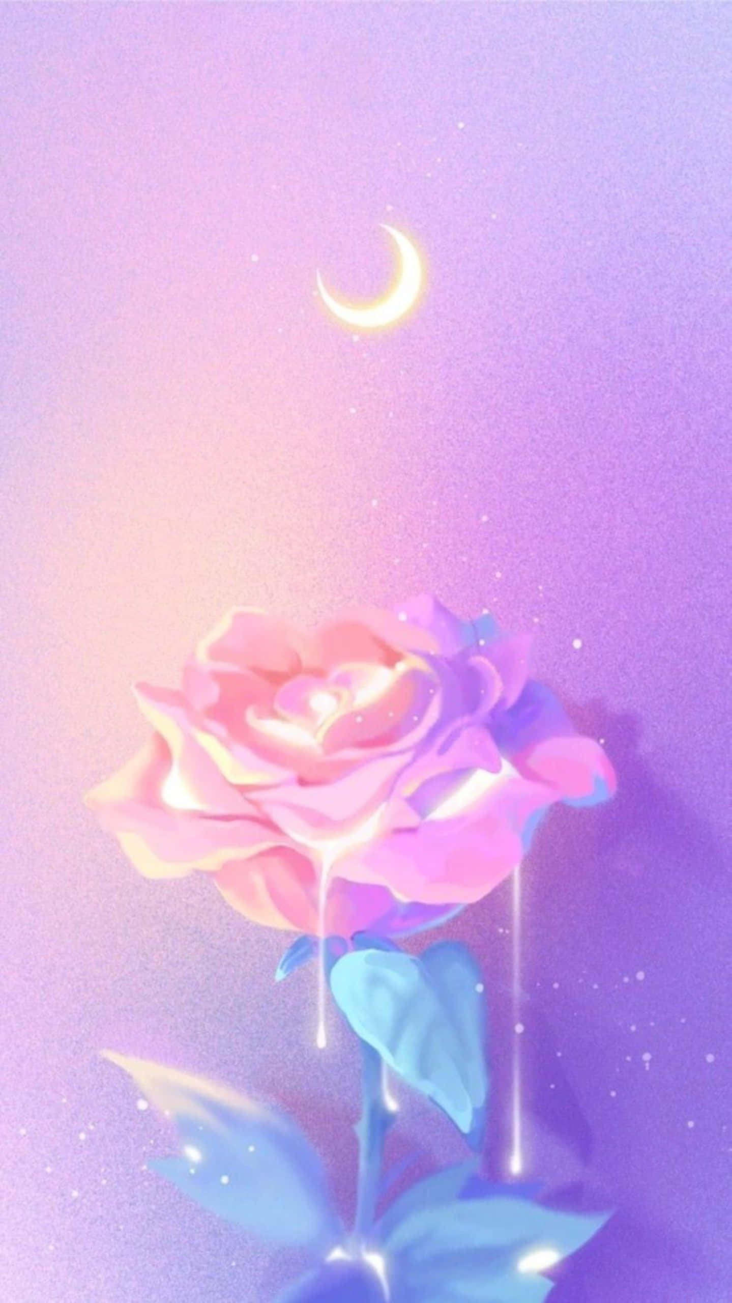 Isang bukid ng magagandang lilang ligaw na mga bulaklak na namumukad sa silaw ng araw. Wallpaper