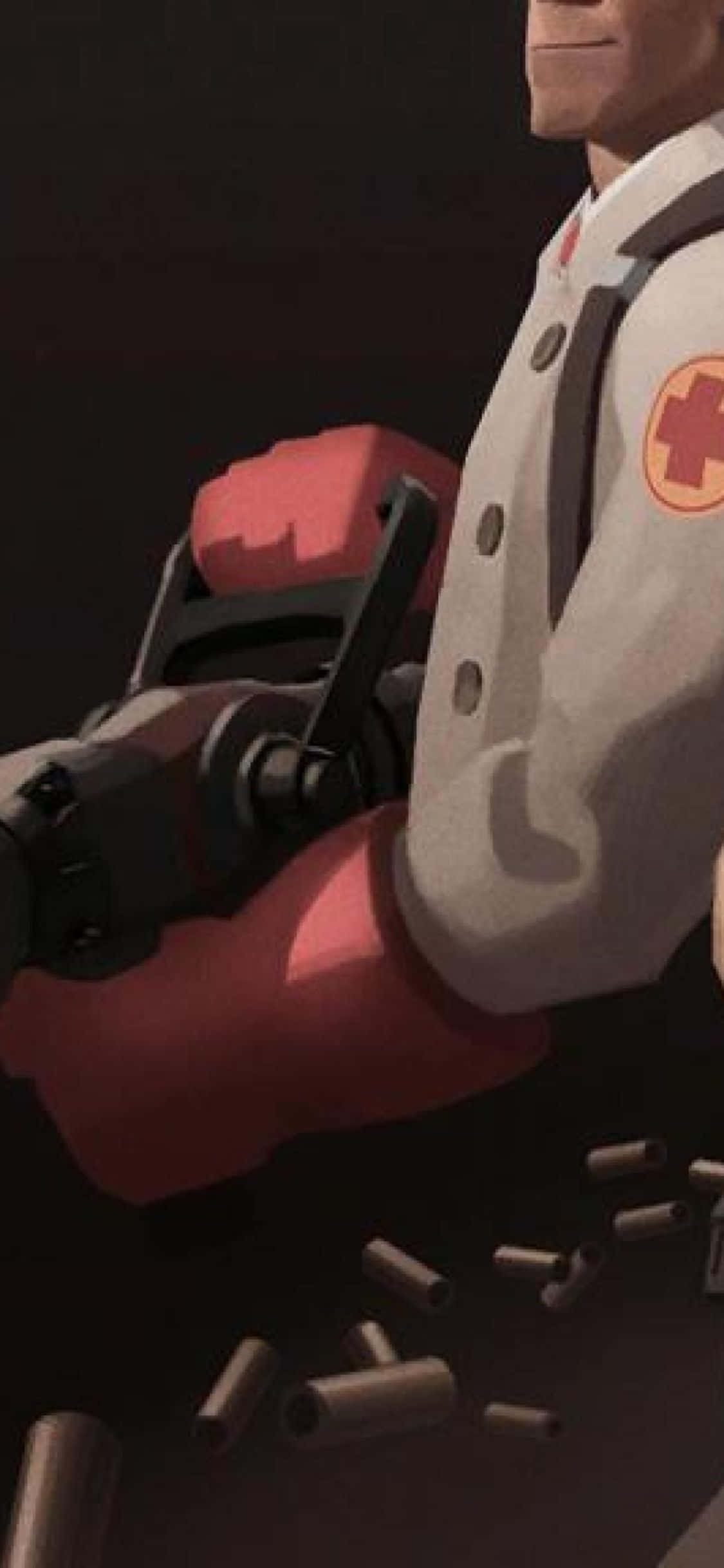 isang cartoon character na humahawak ng baril Wallpaper