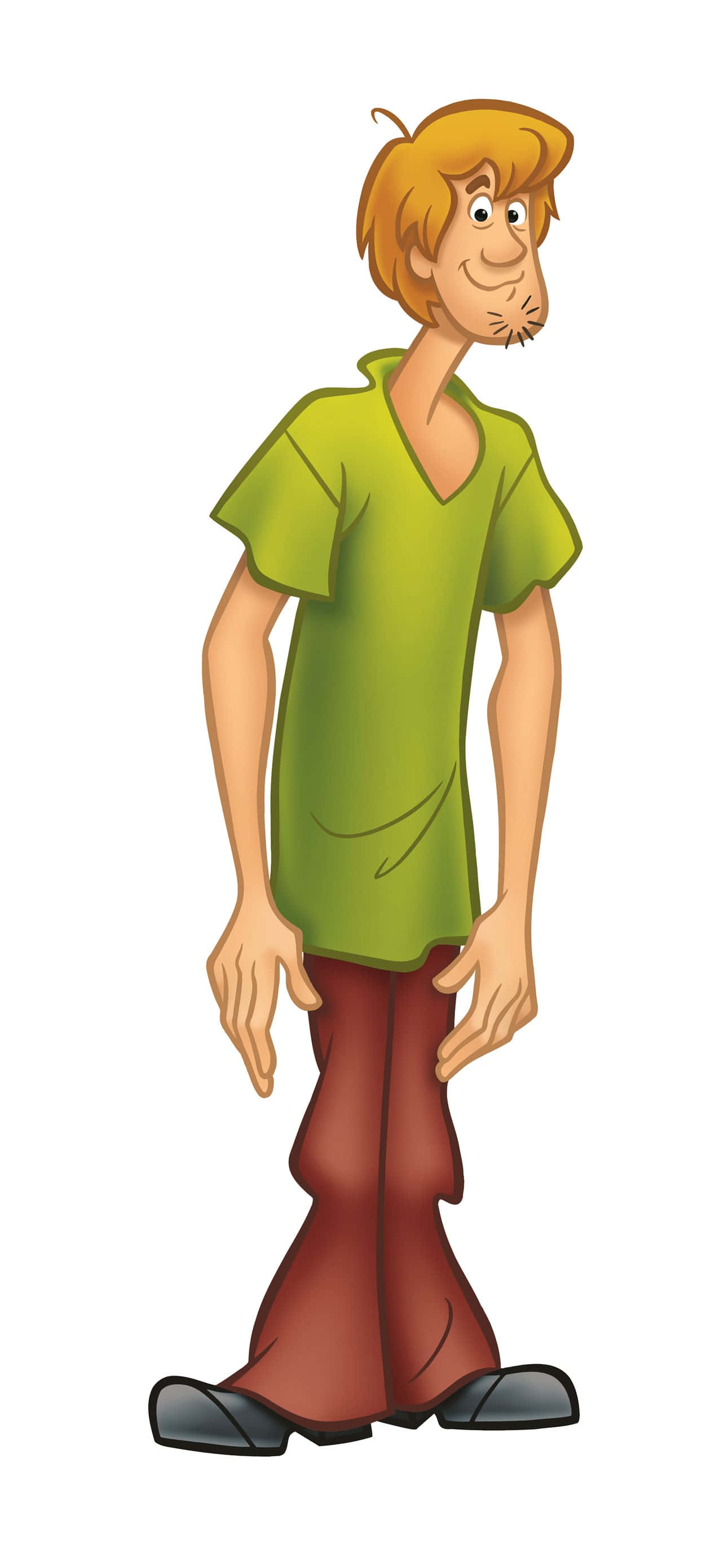isang cartoon character na may berdeng na kamiseta at pantalon Wallpaper