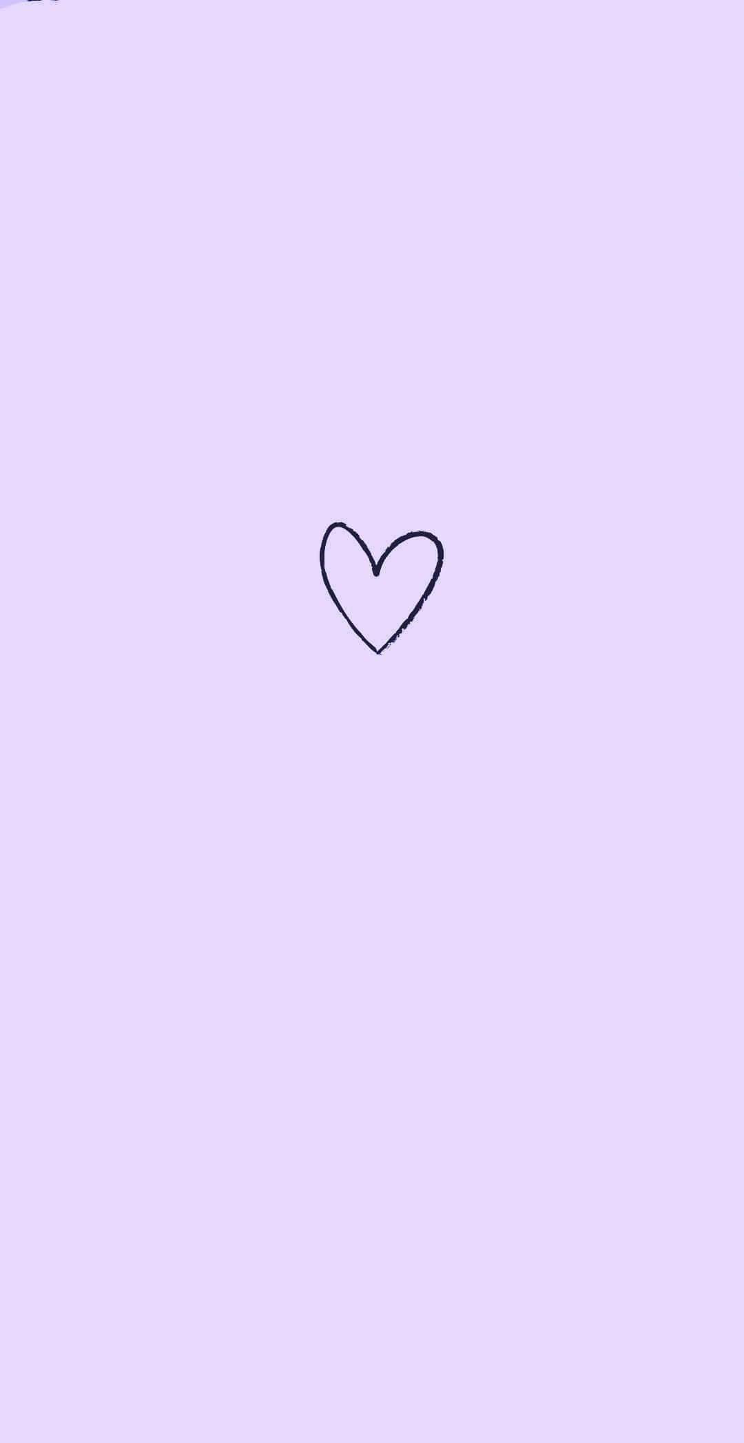 Isang cute at makulayad na lilang wallpaper