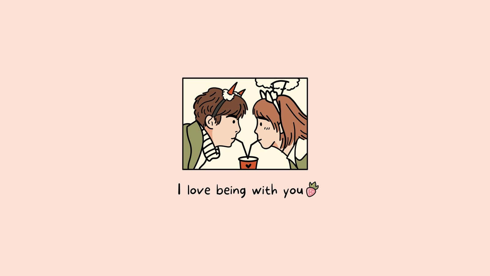 Isang Cute na Pink Background ay Tiyak na Magpapaliwanag sa Iyong Space Wallpaper