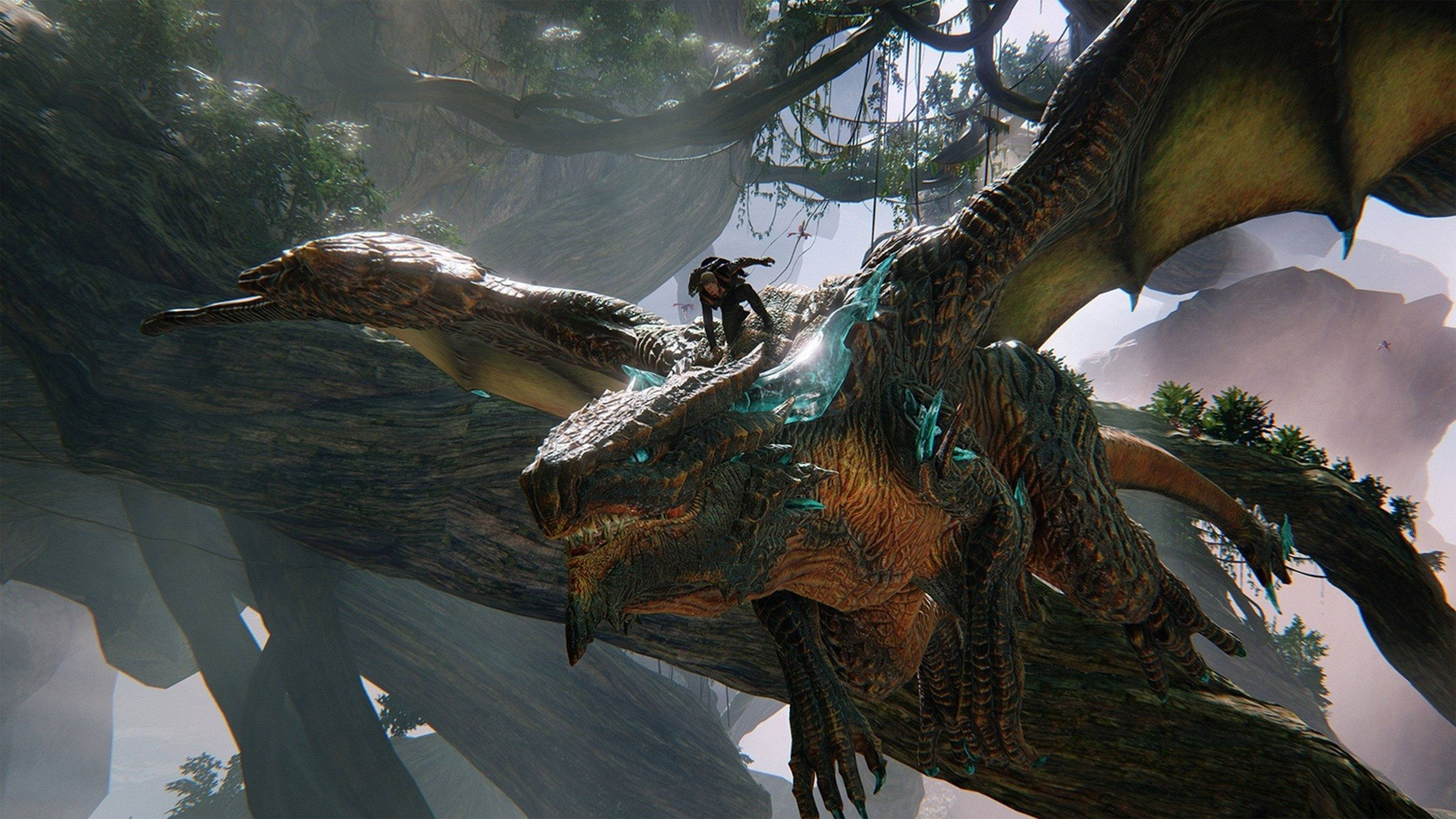 Isang dragon na lumilipad sa kalangitan sa 4K Wallpaper