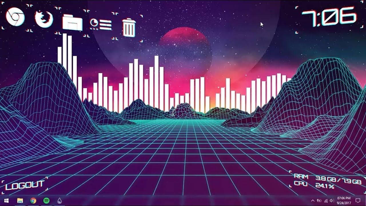 Isang Elegante at Aesthetic na Desktop Setup Wallpaper