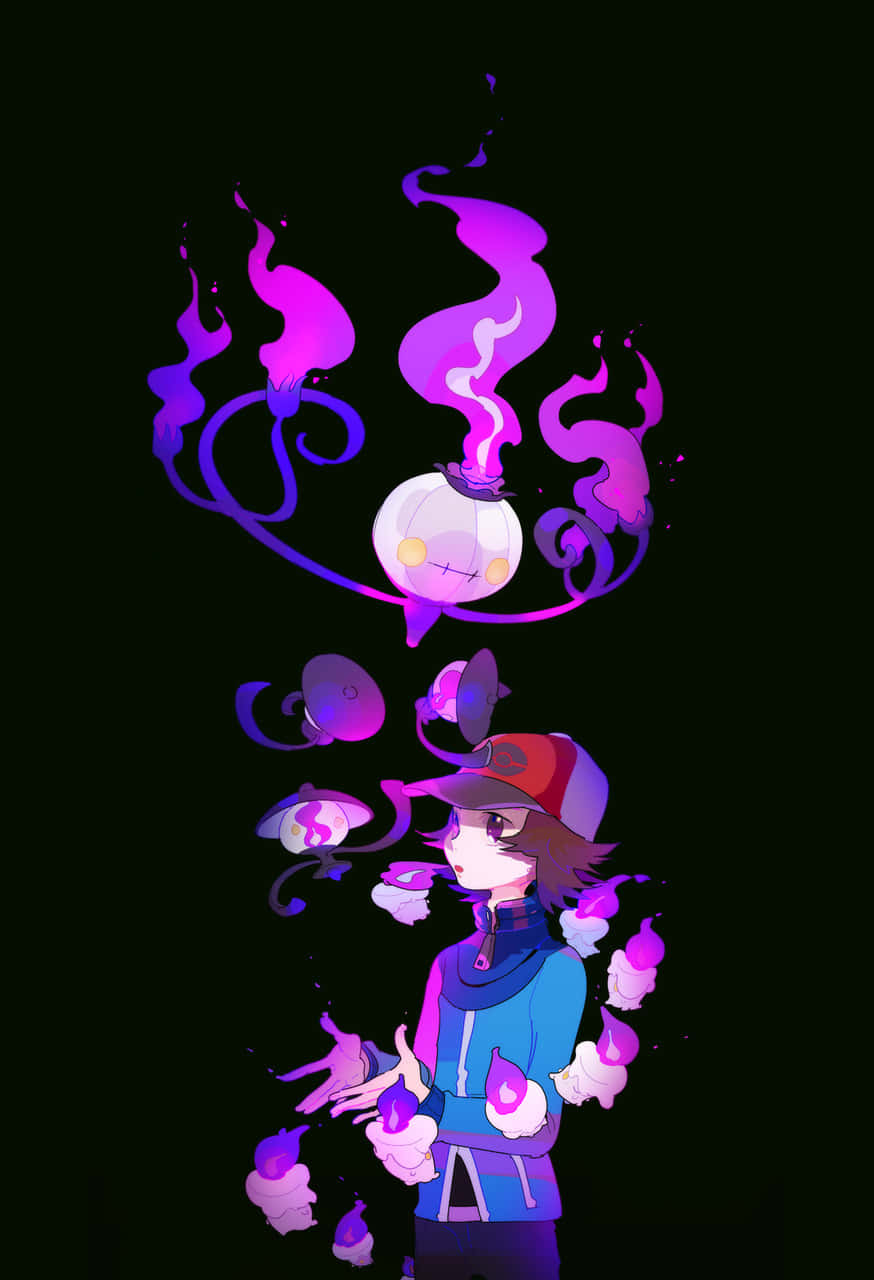 Isang Grupo ng mga Lampent at Litwick na Nagbibigay Liwanag sa Kadiliman Wallpaper