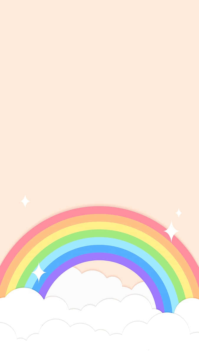 Isang hanay ng magagandang kulay ng pastel na bahaghari. Wallpaper
