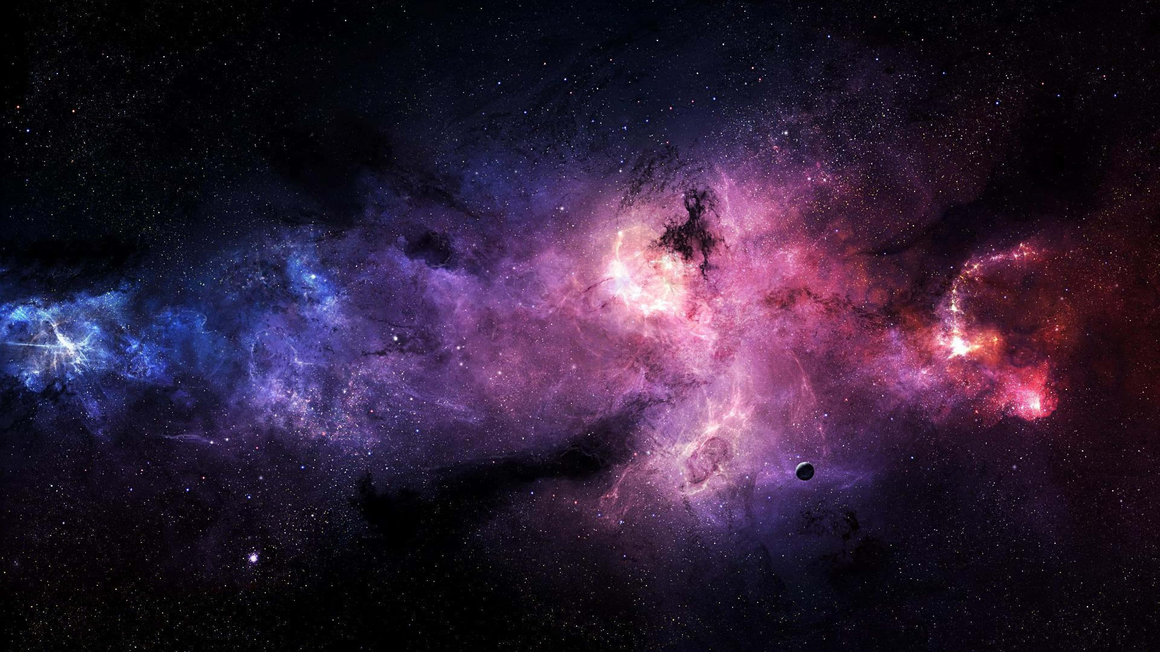 Isang hindi makamundong tanawin ng magandang 4K space background. Wallpaper
