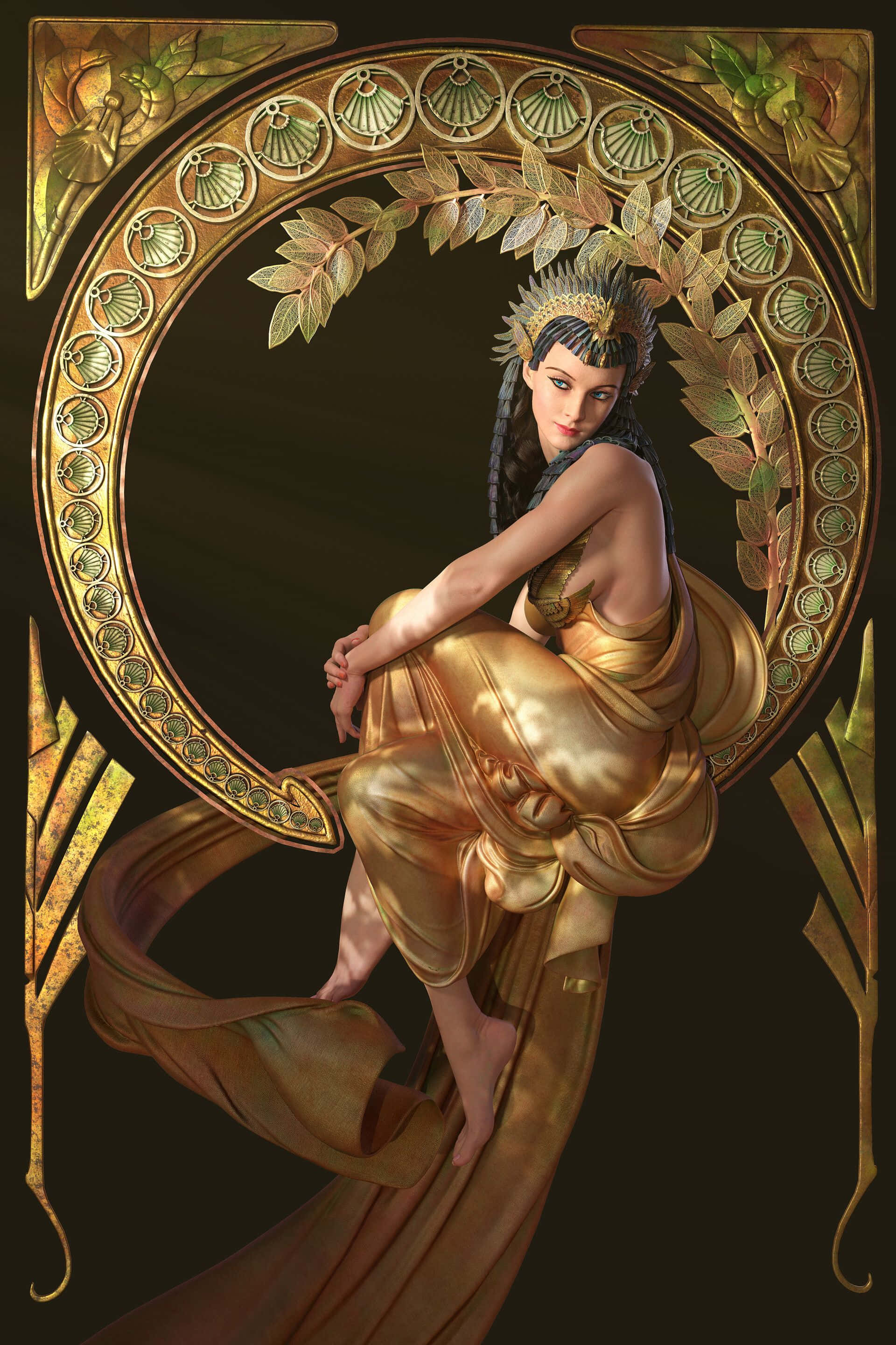 Isang iconic portrait ni Cleopatra, Reyna ng Nile Wallpaper