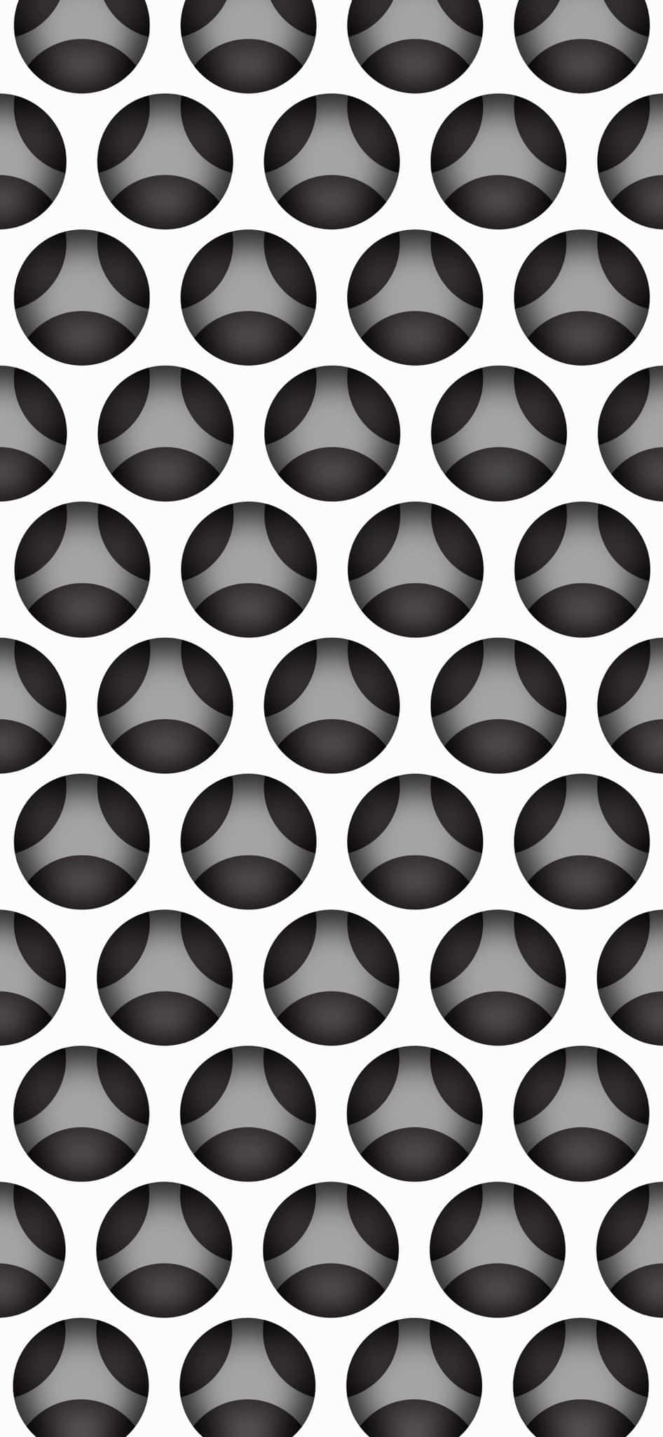 isang itim at puting pattern na maraming bilog Wallpaper