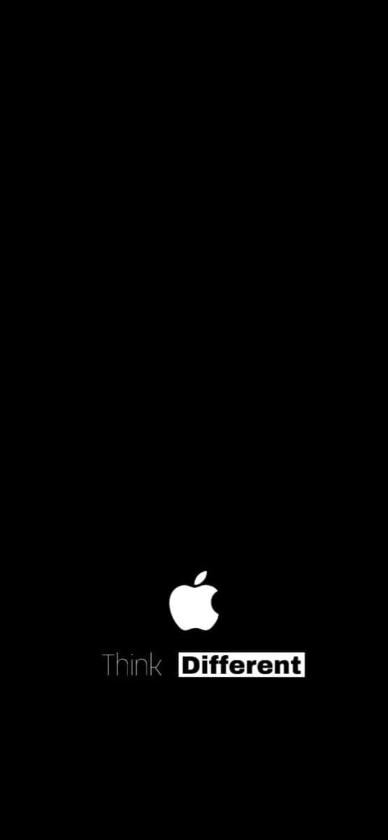 isang itim na background na may logo ng apple dito Wallpaper