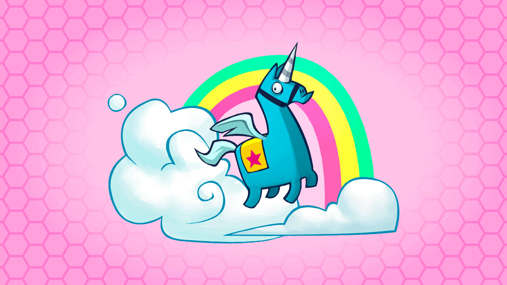 Isang Kaakit-akit na Unicorn sa Isang Mabituing Gabi Wallpaper