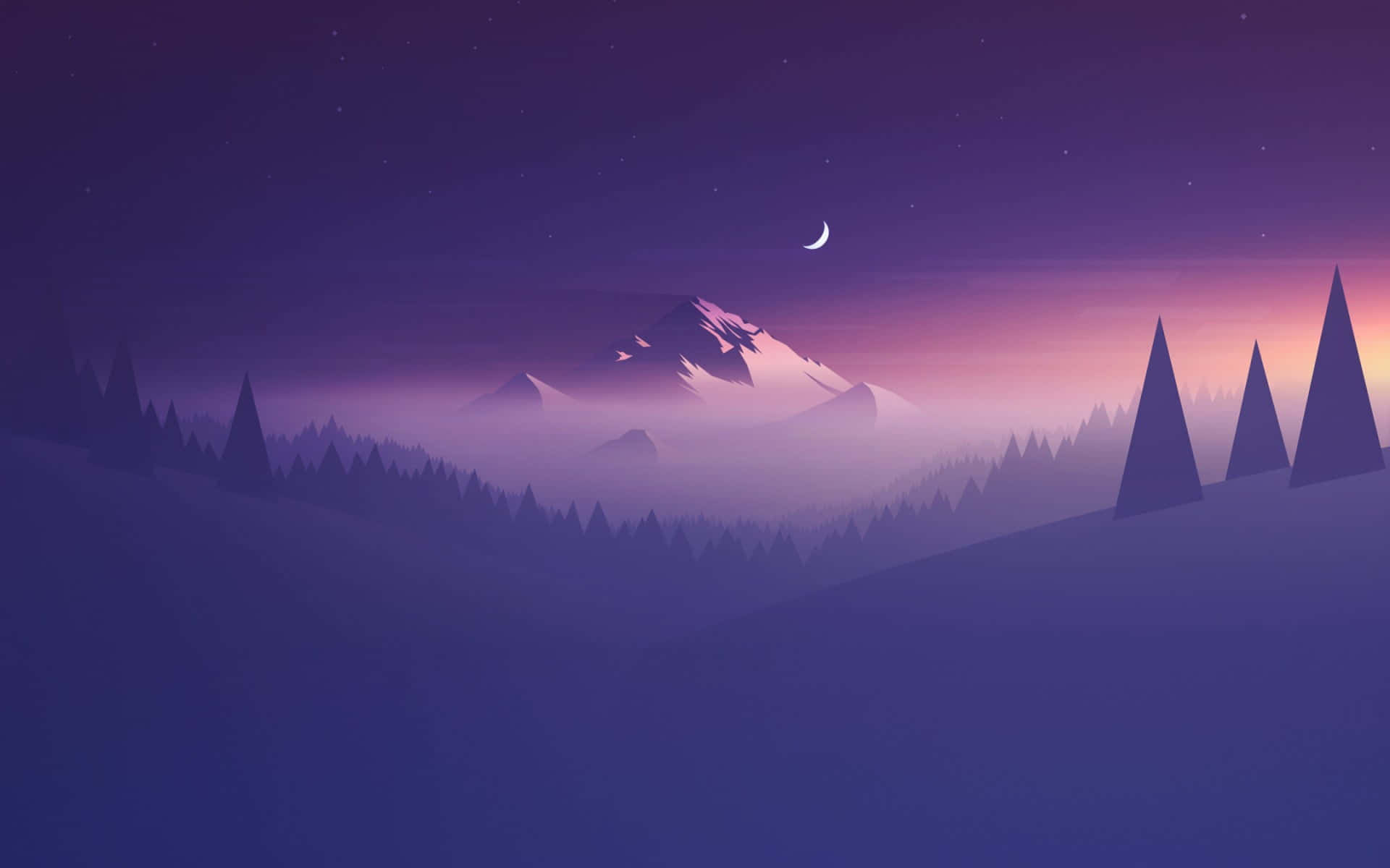 Isang kapansin-pansin, maitim na lilang astetiko Wallpaper
