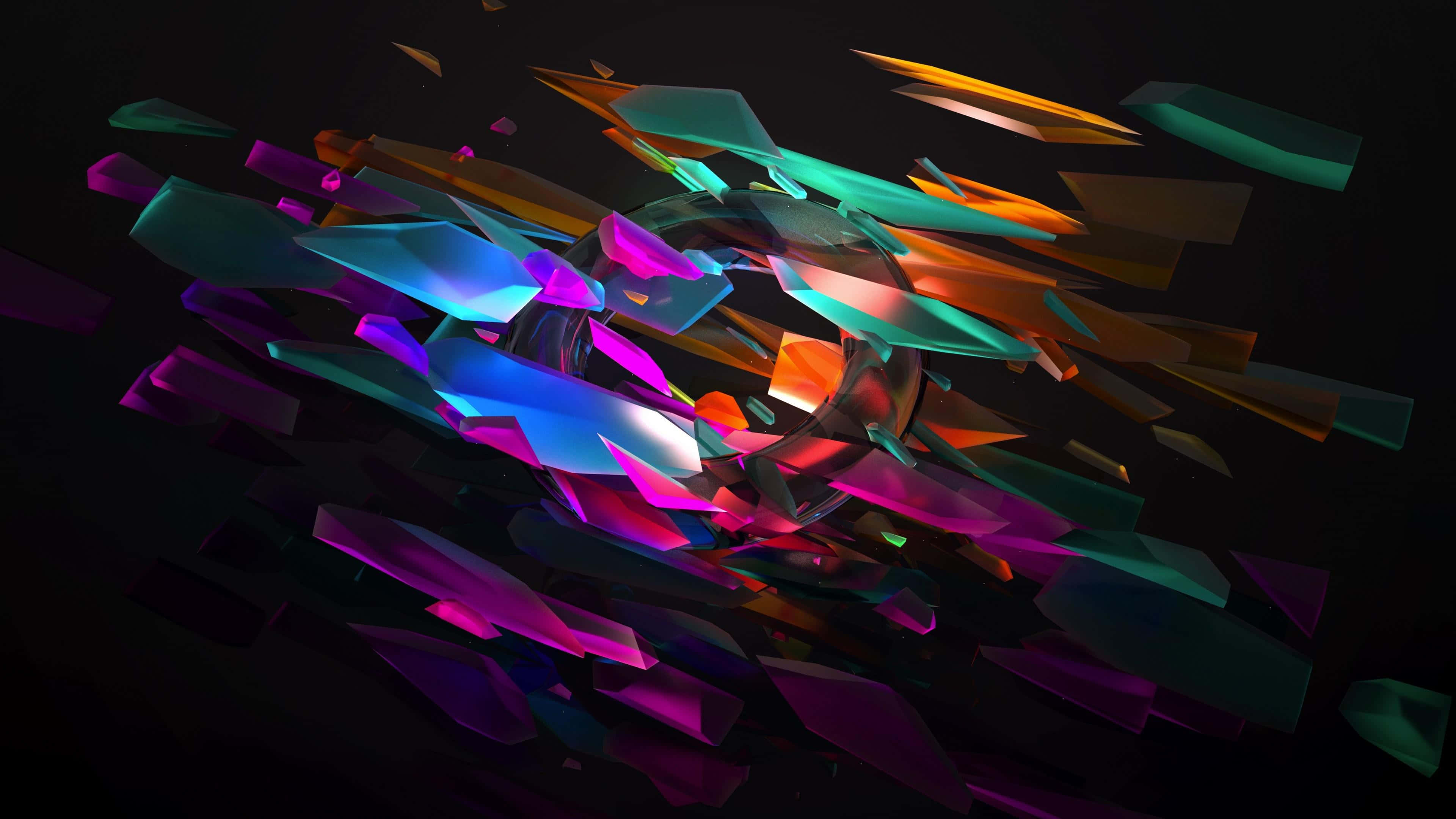 Isang Kapansin-pansin Ngunit Mahiwagang Abstrak na Sining Wallpaper