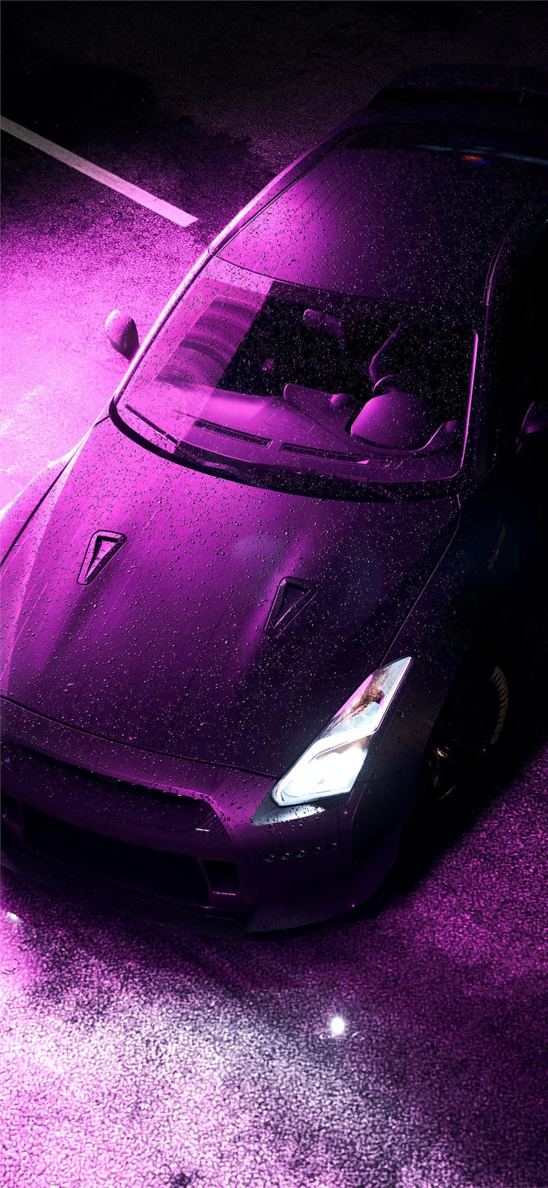 isang kotse ay naka-park sa kalye Wallpaper