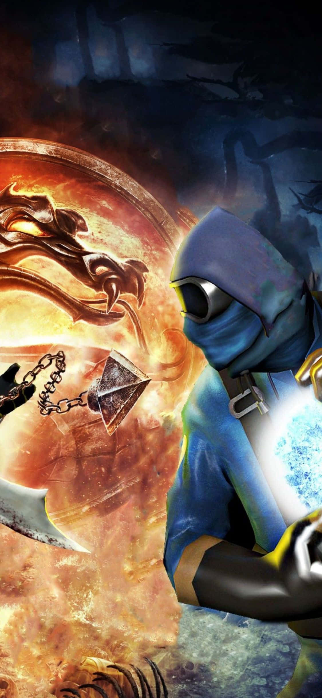 isang lalaki ay humahawak ng isang espada at isang espada Wallpaper