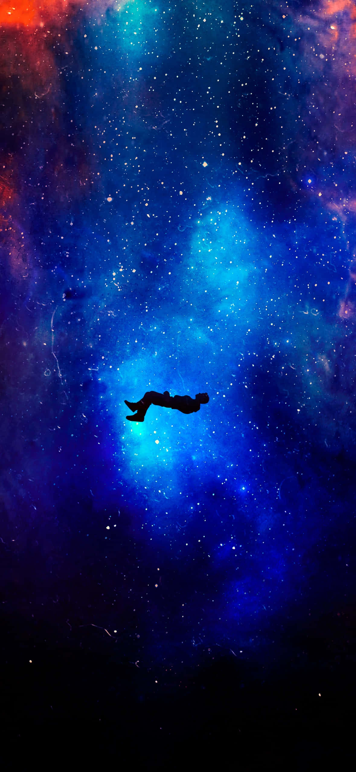 Isang lalaki ay lumilipad sa kalangitan Wallpaper