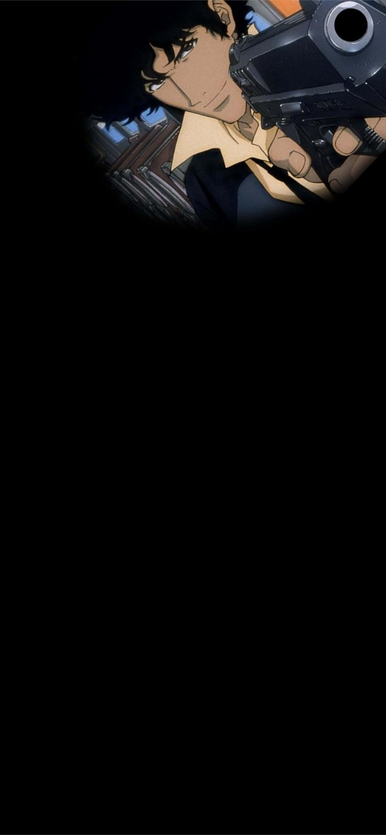 isang lalaki na humahawak ng baril sa dilim Wallpaper