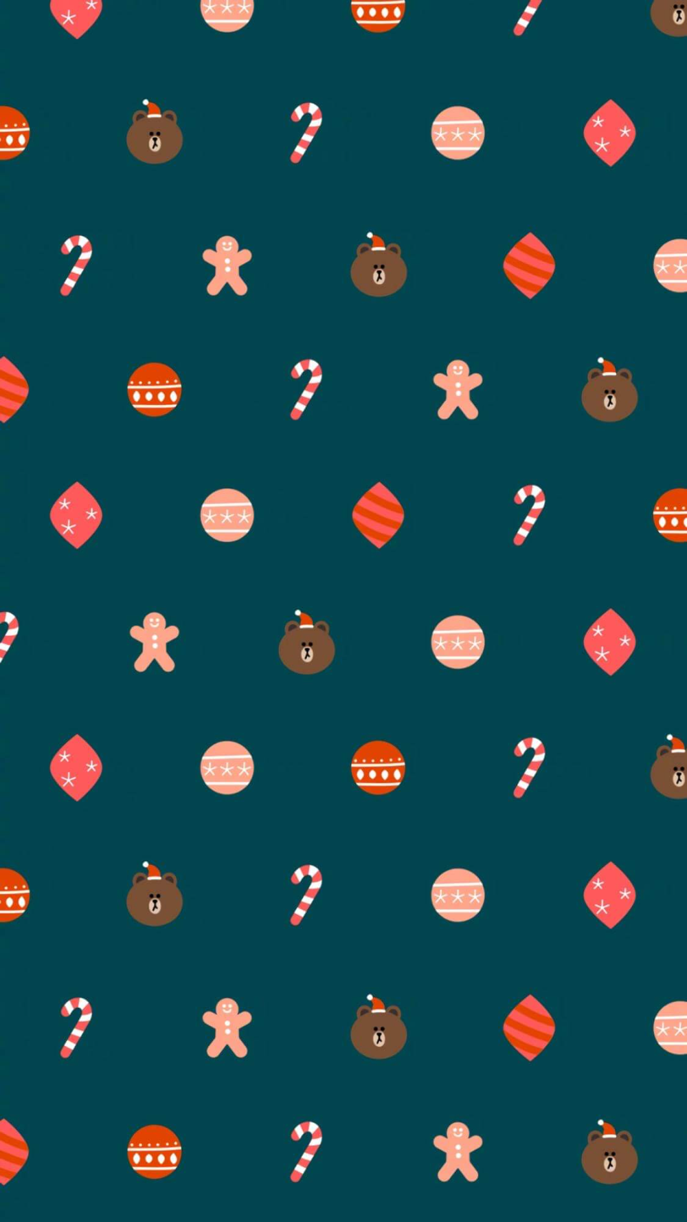 Isang maaliwalas na gabi na may mga ilaw at dekorasyon para sa Simpleng Pasko Wallpaper
