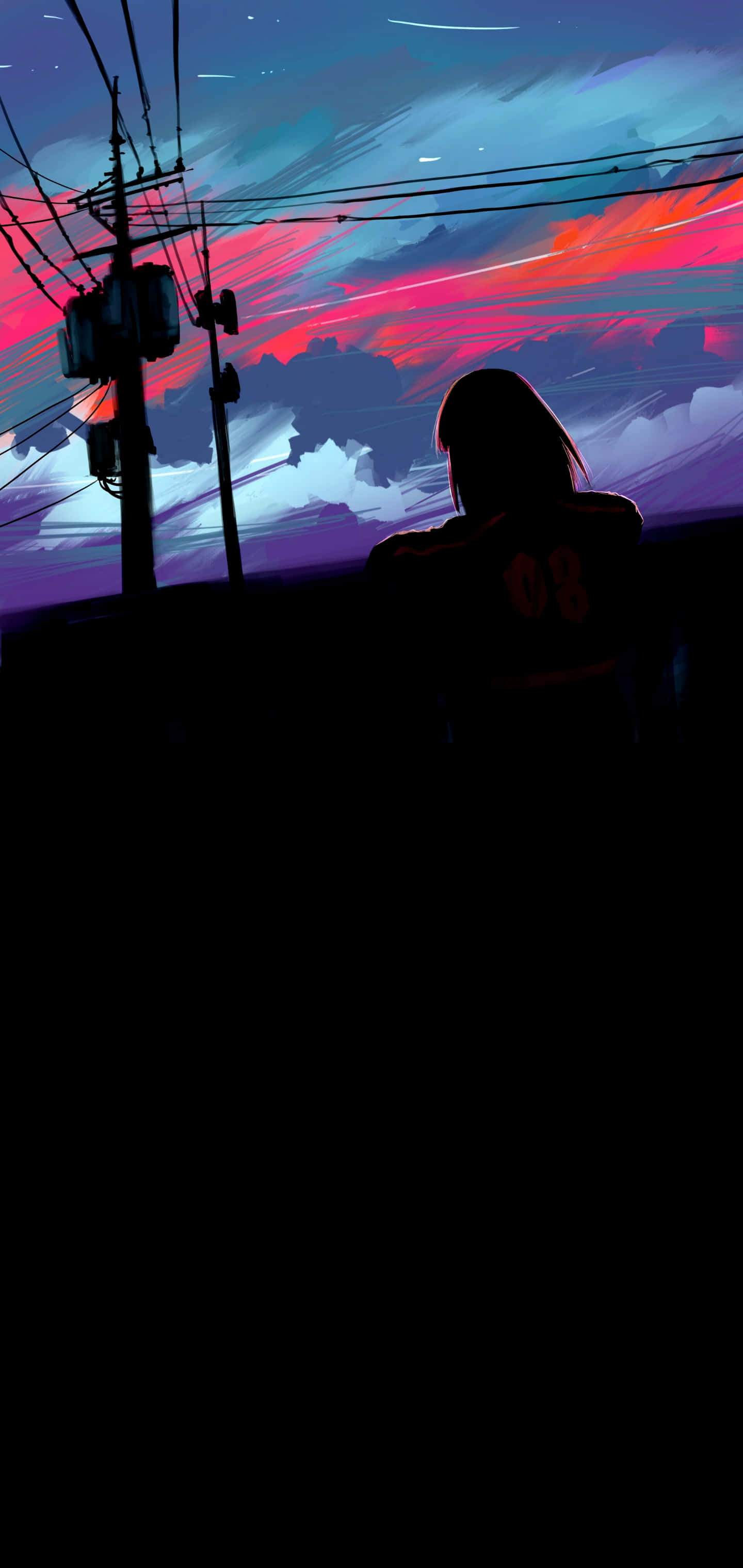 Isang Madilim na Hapon na iPhone sa Itaas ng isang Kahoy na Surface. Wallpaper