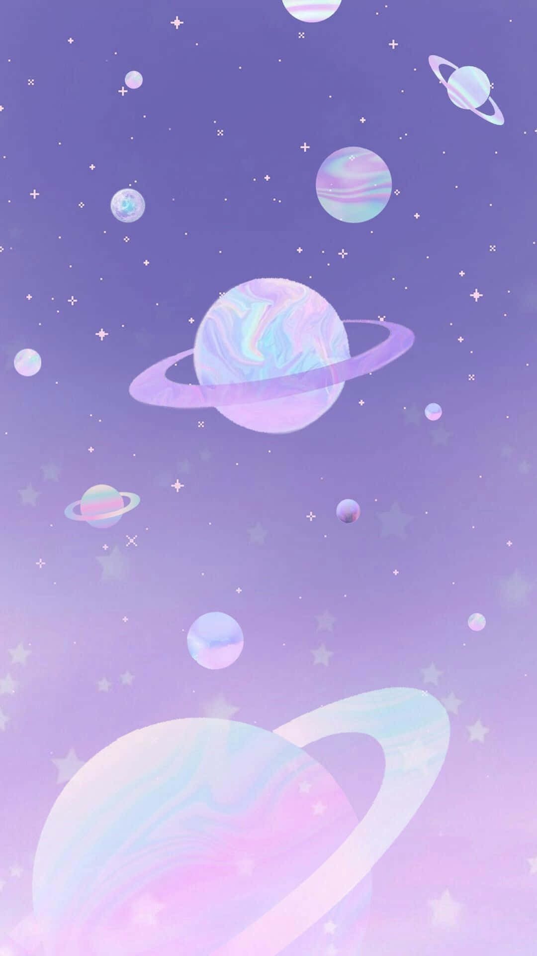 Isang maganda at nakakainspire na kuha ng estetika ng kalawakan. Wallpaper