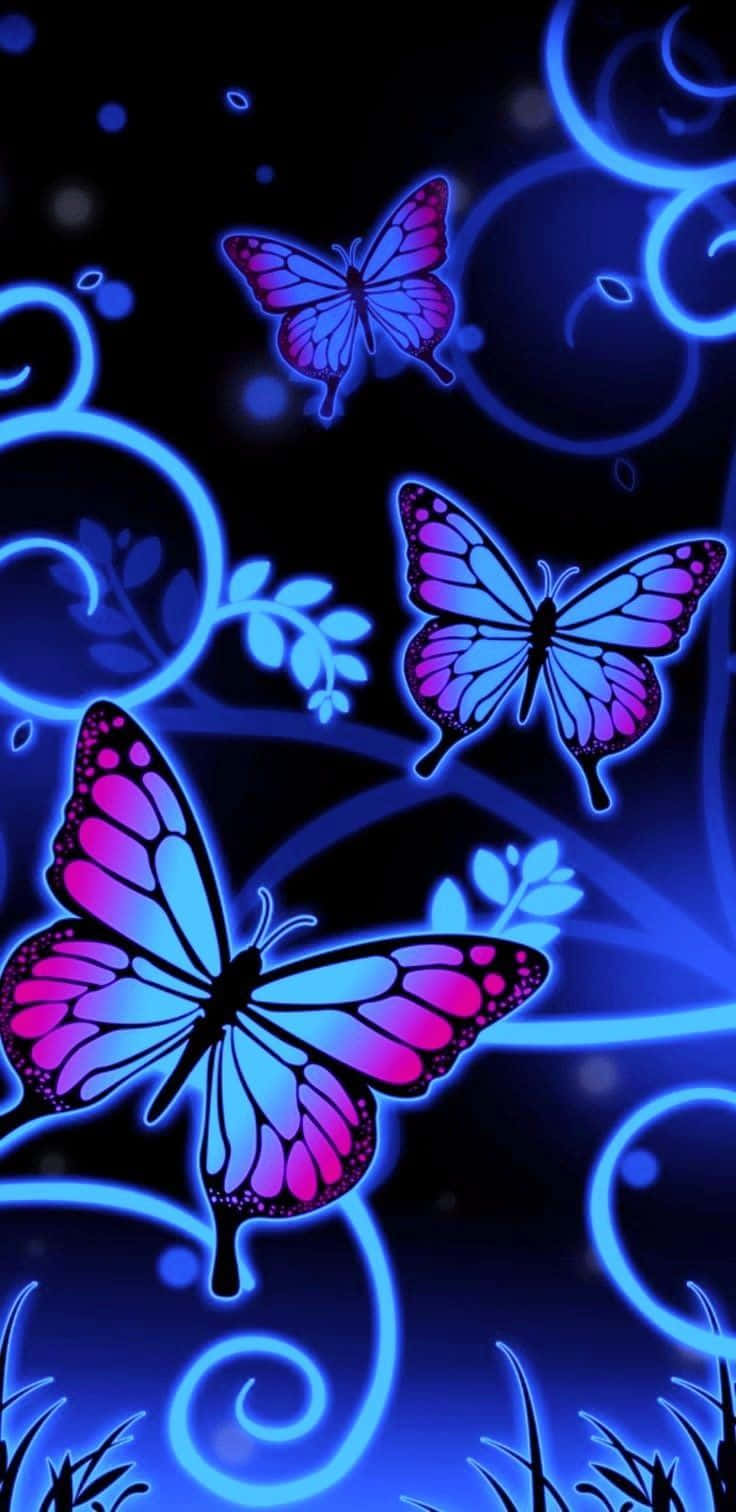 Isang maganda at makulay na aesthetic na paru-paro, perpekto para sa anumang wallpaper o larawan. Wallpaper