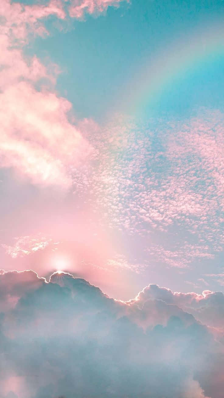 Isang maganda, makulay at nakakapanatag na rainbow aesthetic upang pagandahin ang anumang espasyo Wallpaper