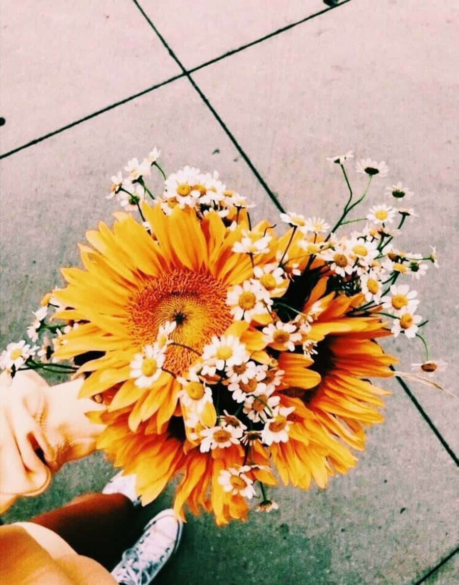 Isang magandang amoy at kaaya-ayang tanawin – ang Aesthetic Flower na ito ay magbibigay liwanag sa iyong araw. Wallpaper