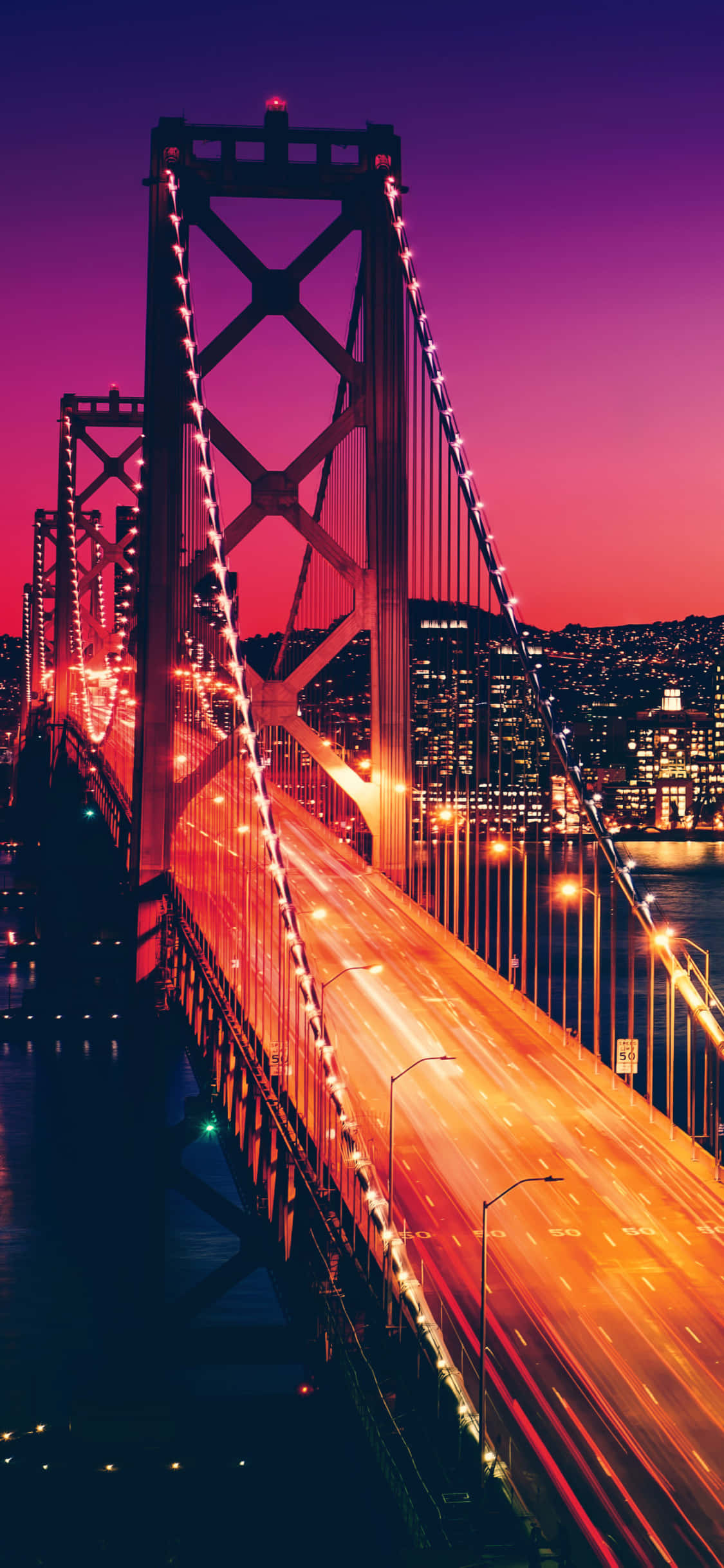 Isang magandang tanaw ng baybayin ng California mula sa isang iPhone X Wallpaper