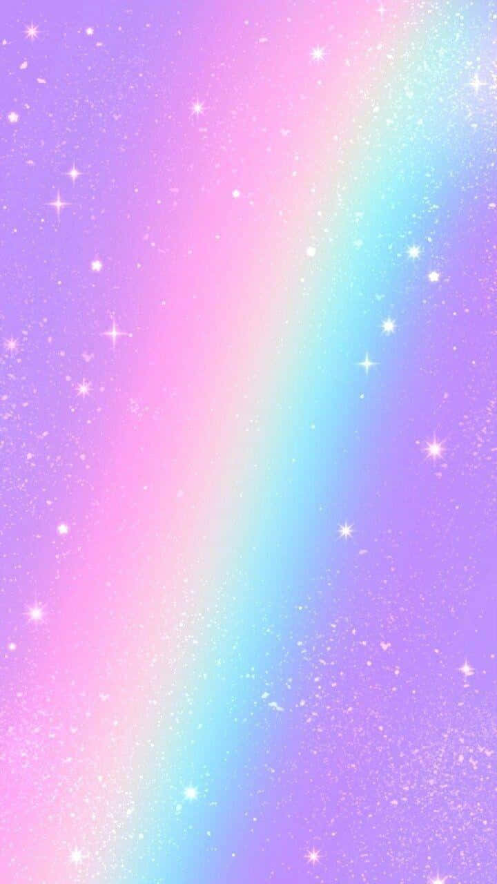 Isang Mahiwagang Pastel na Bahaghari Wallpaper