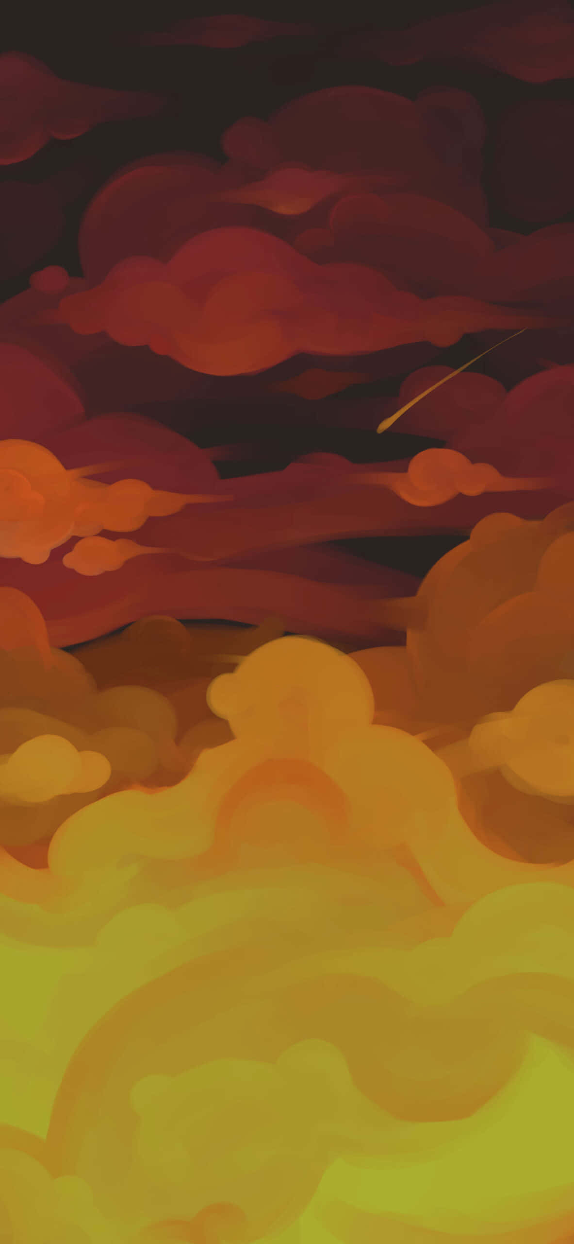 Isang Majestic Aerial View ng Ulap sa Itaas ng Isang Serene Landscape Wallpaper