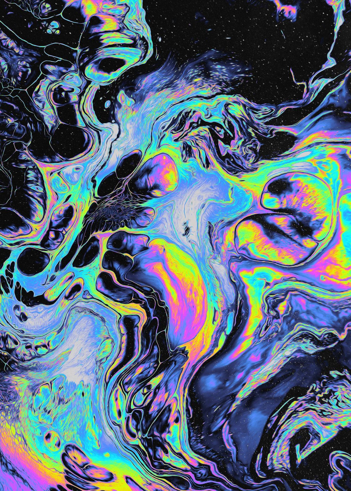 isang makulay na pintura ng likido na may mga swirl Wallpaper