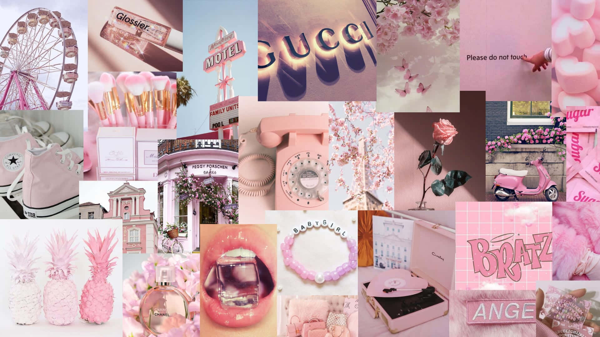Isang Makulay na Koleksyon ng Magagandang Aesthetic Collage Wallpaper