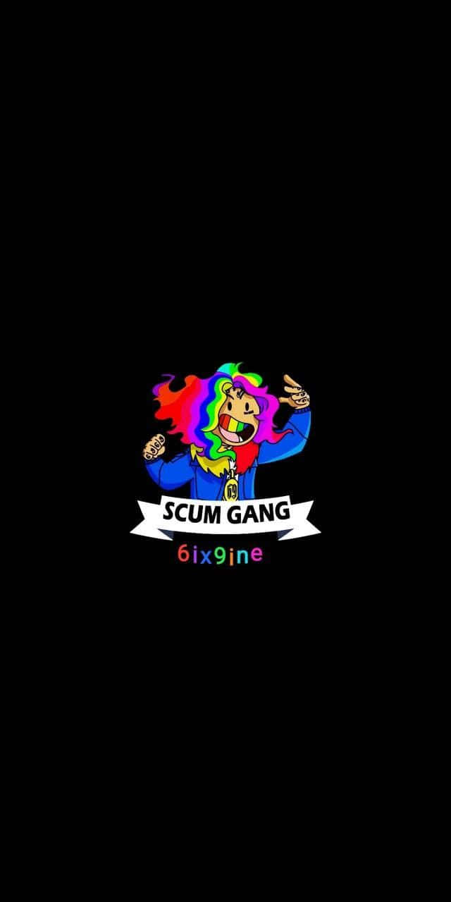 isang makulay na logo para sa scum gangs Wallpaper