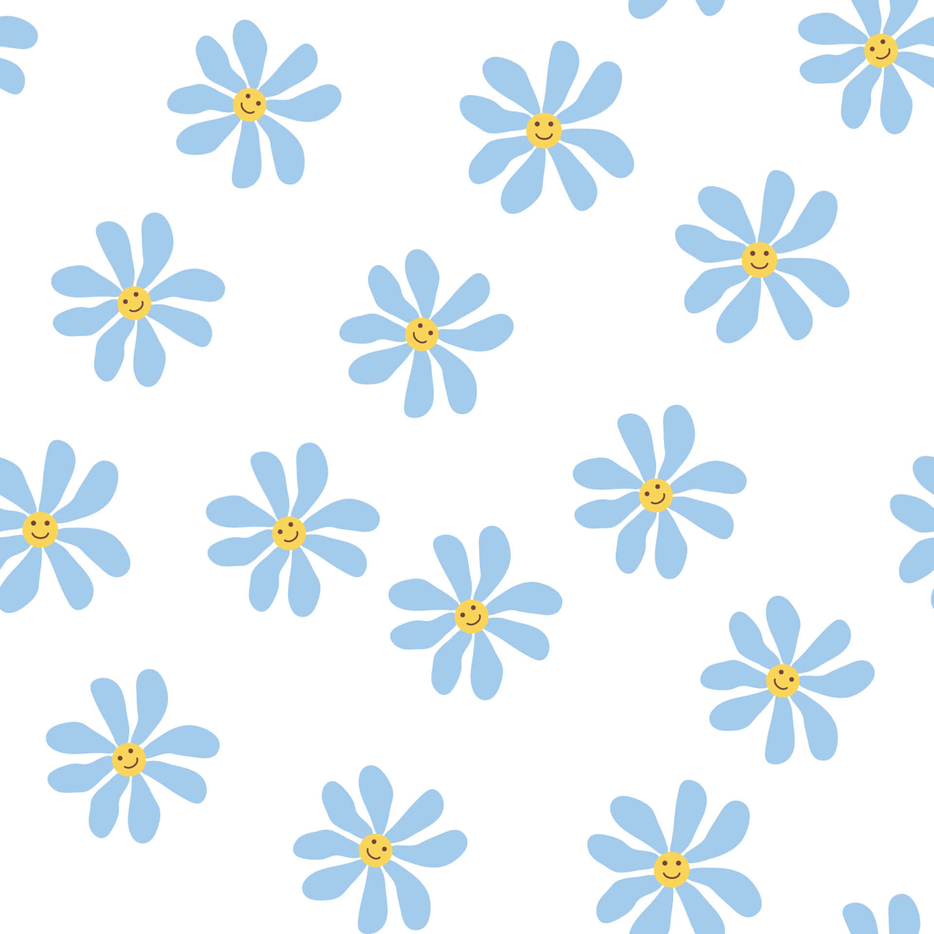 Isang makulay na pattern na inspirasyon ng 70s na bulaklak. Wallpaper