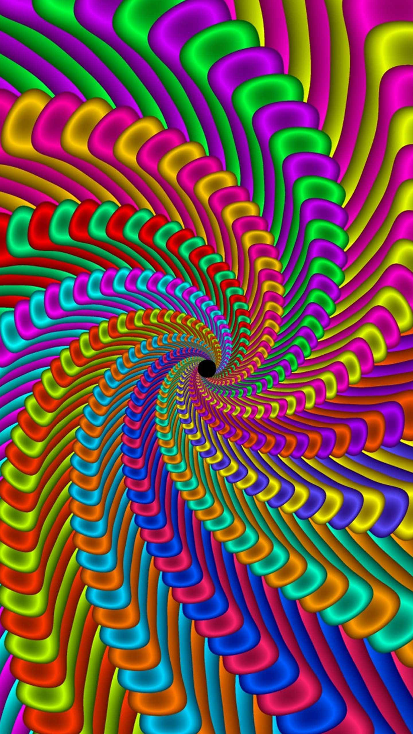 isang makulay na spiral na disenyo na may bahagharing kulay na background Wallpaper