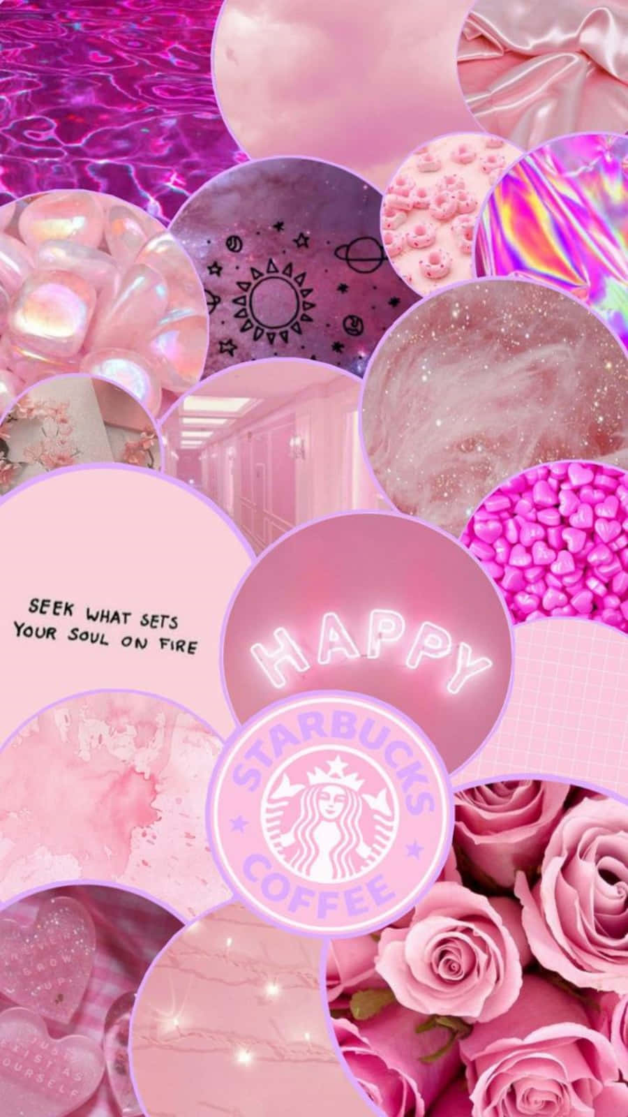 Isang malambot at pastel na kulay rosas ng dalisay na kaligayahan Wallpaper