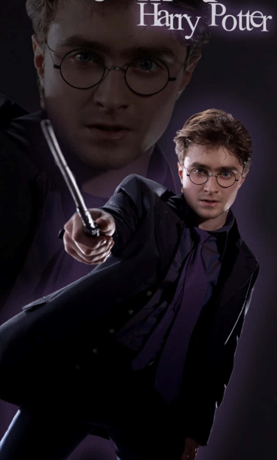 Isang malapit na tingin kay Harry Potter mula sa sikat na serye ng libro at pelikula Wallpaper