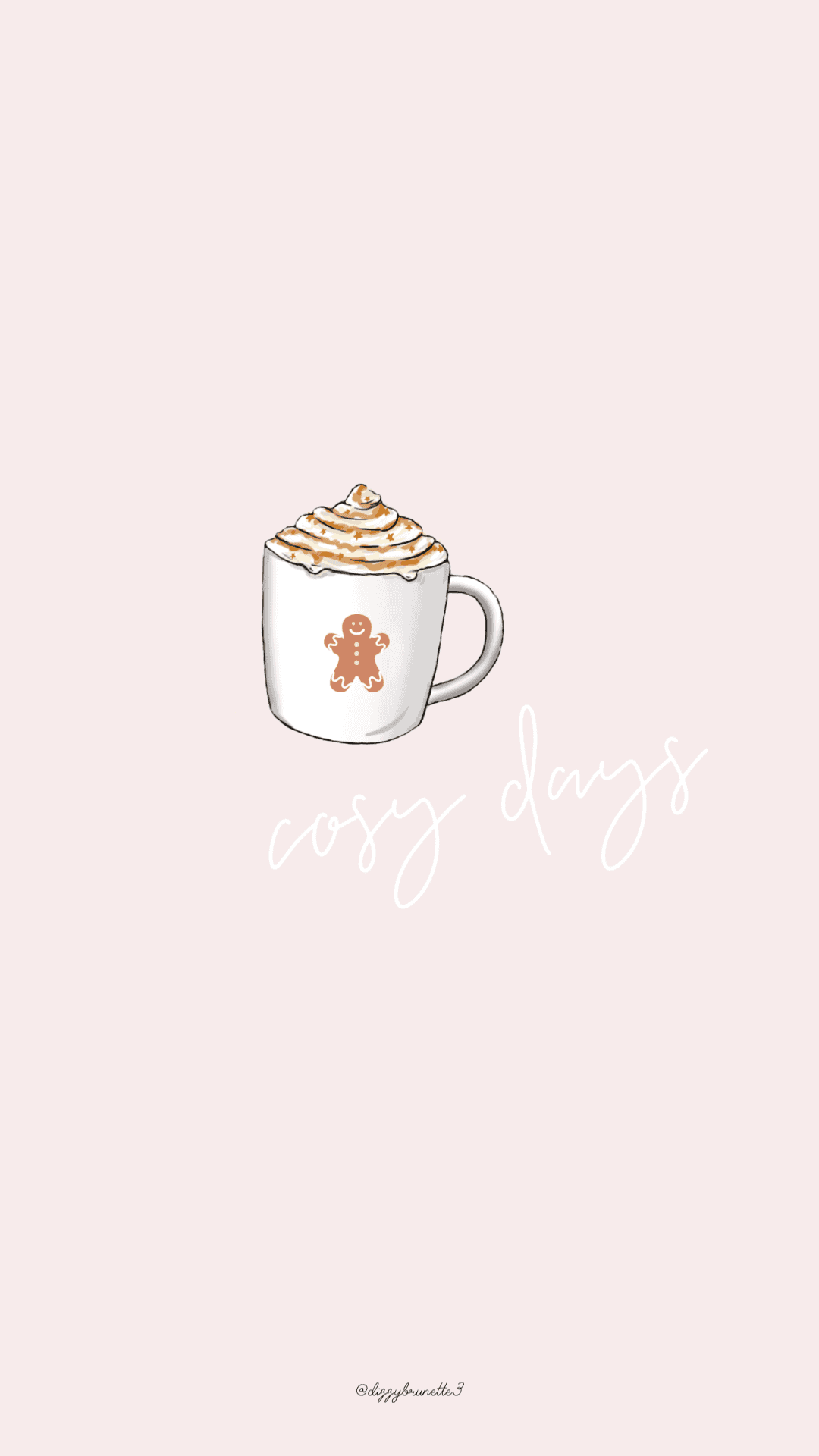 Isang maligayang tanawin ng niyebe sa kapaskuhan. Wallpaper