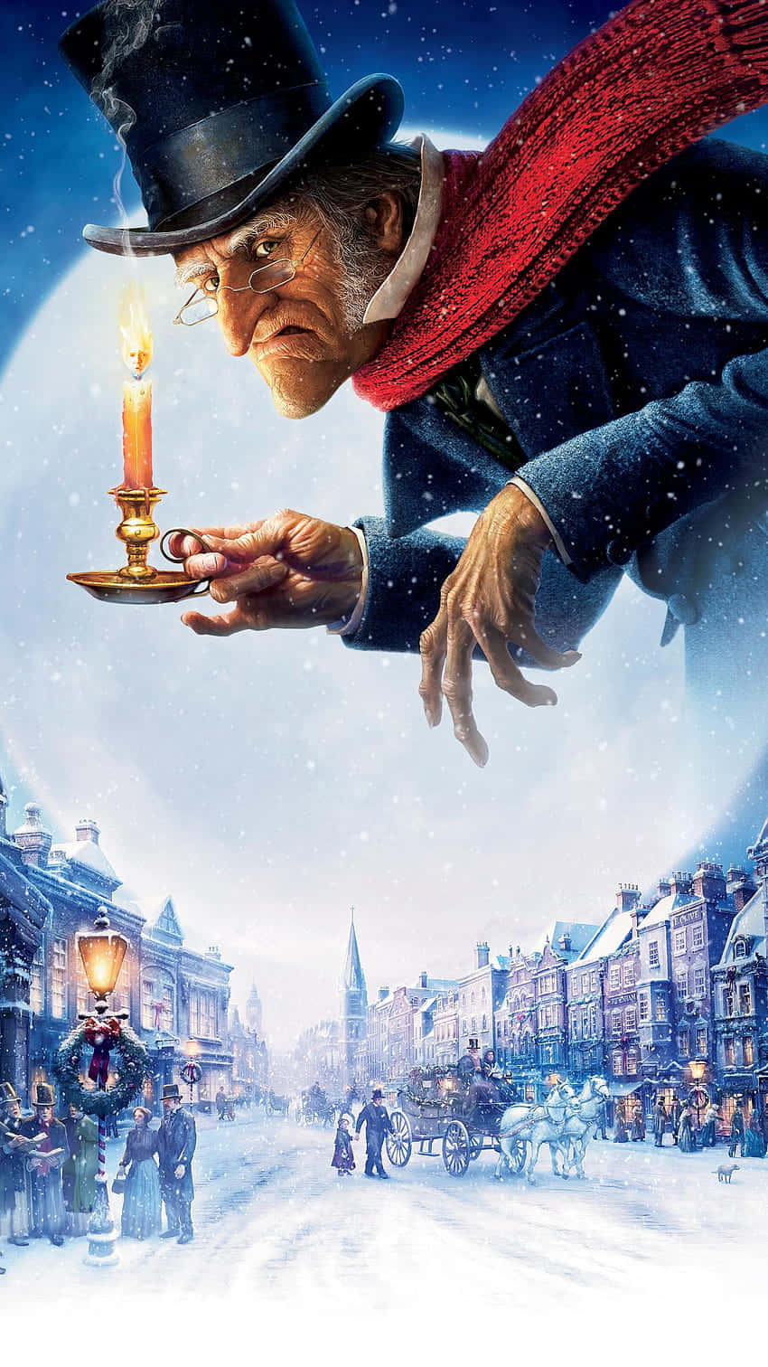 Isang Maliwanag na Christmas Carol Wallpaper