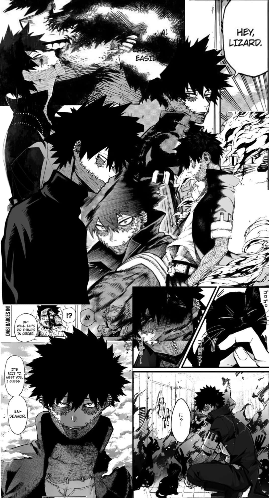 Isang Manga Panel na Nagpapakita ng Makulay na Lungsod Wallpaper