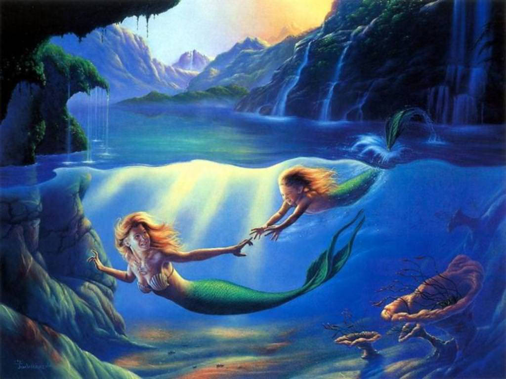 Isang mapagmahal na ina at anak na babae ang nagbabahagi ng espesyal na sandali habang ang isang laruang sirena ay nagpapaalala sa kanila kung gaano kahalaga ang kanilang ugnayan. Wallpaper