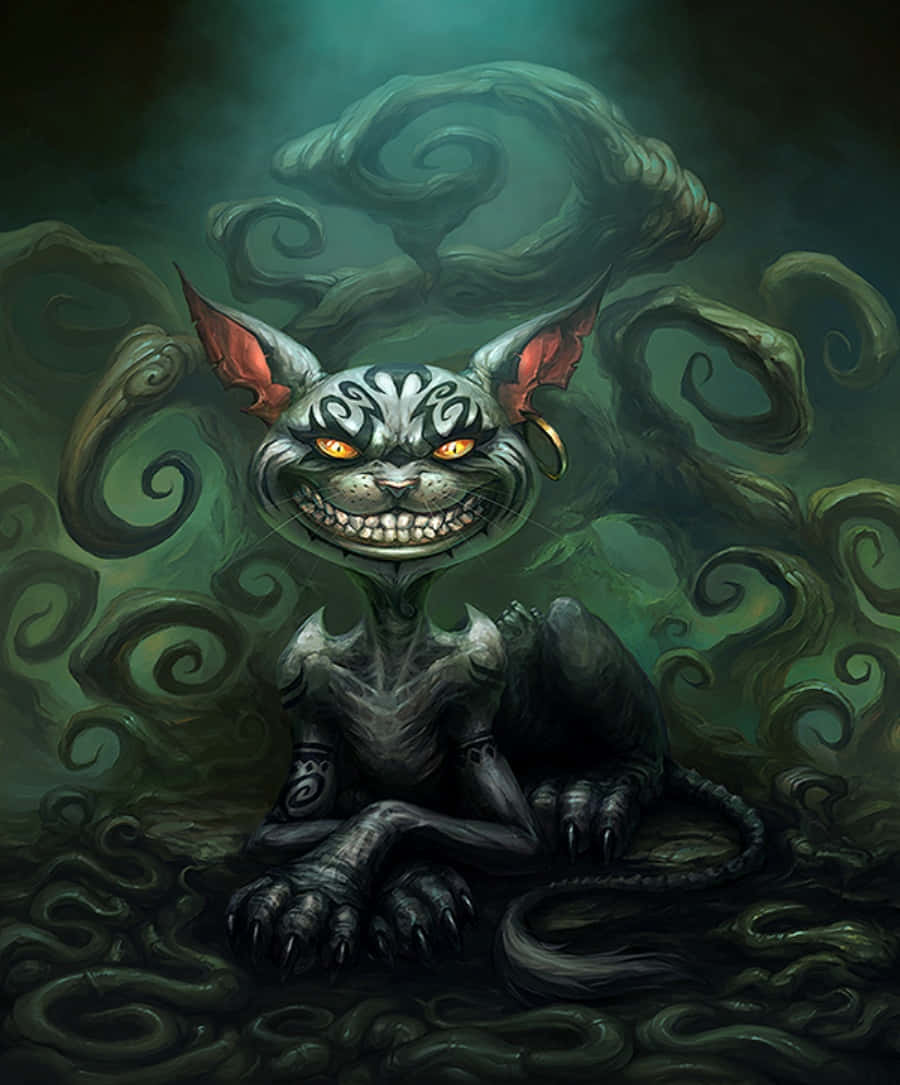 Isang Mapang-akit na Ngiti - Ang Pusang Cheshire Wallpaper
