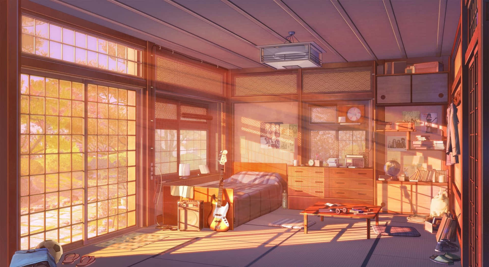 "Isang mapayapang lugar para mag-relax, manood ng Anime, at mag-recharge!" Wallpaper